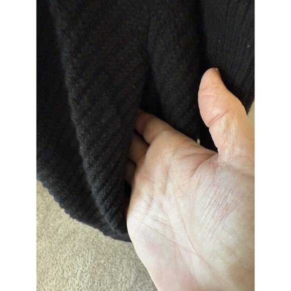 Helmut Lang Wool Blend Cardigan Black Sweater Size Small Cozy Luxury - Picture 6 of 9